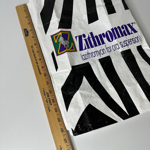 Zithromax Reusable Bag Pharma Rep Promotional Collectible Zebra - Picture 15 of 16